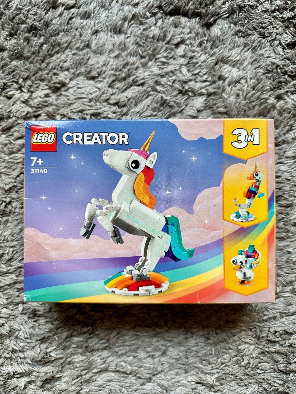 LEGO Creator 3-in-1 Magical Unicorn 31140 New Sealed